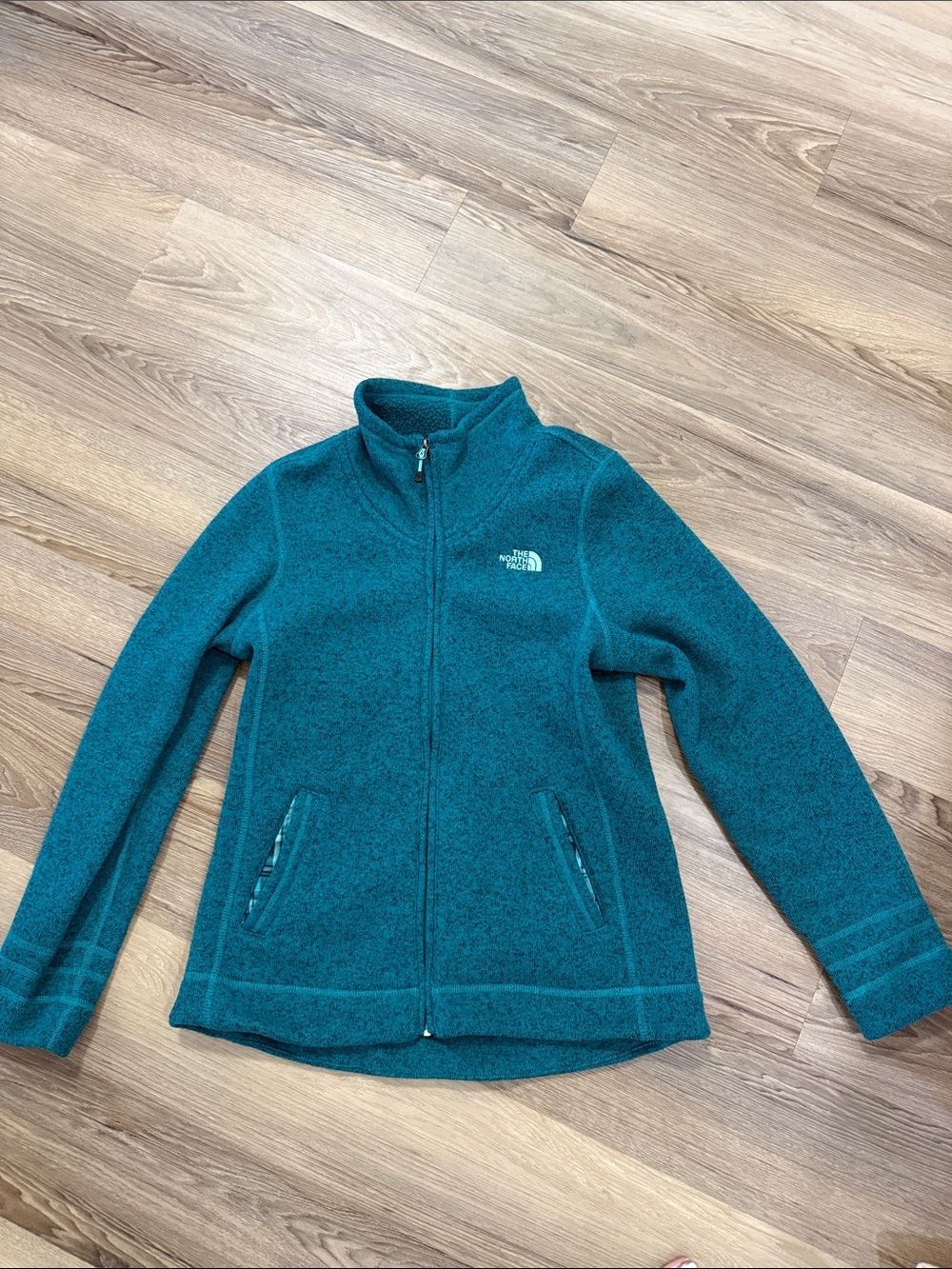 The North Face Teal Full-Zip Fleece Jacket